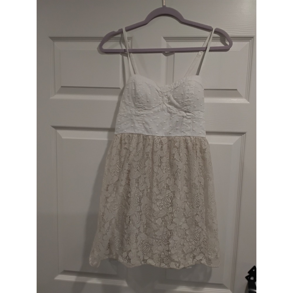 American Eagle Outfitters White‎ Lace Boho Summer Dress M